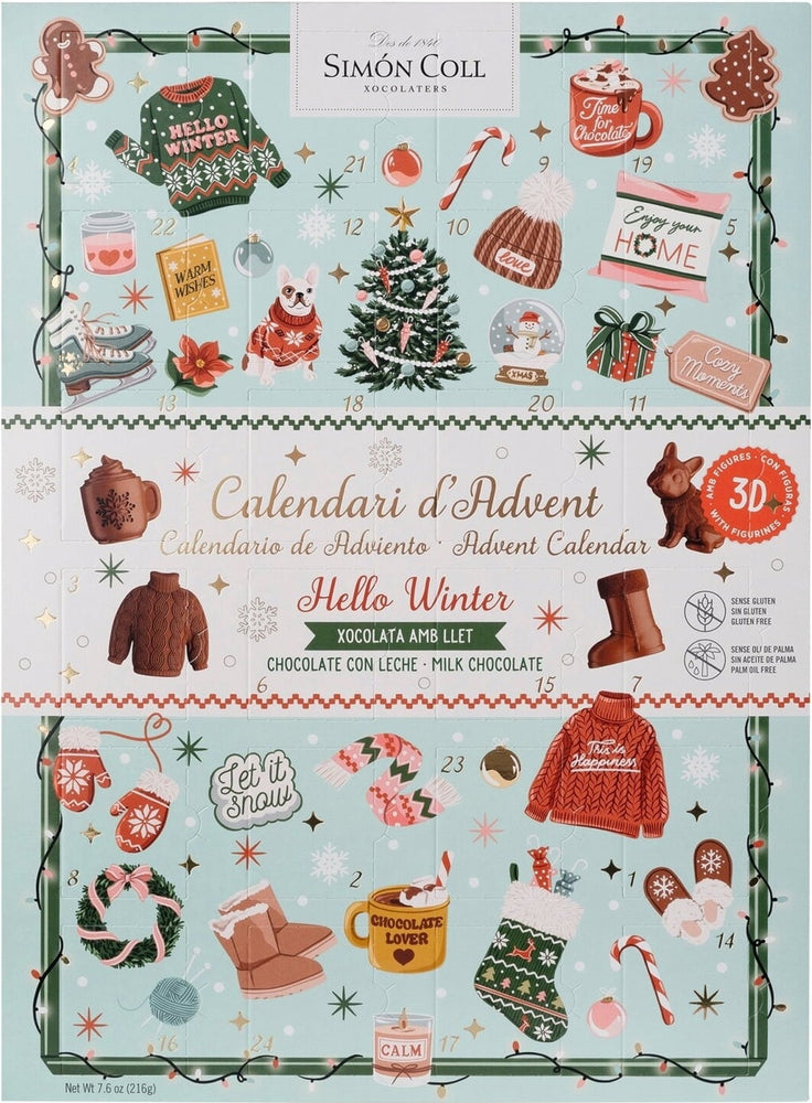 Adventní kalendář s figurkami z plnotučného mléka – Simón Coll