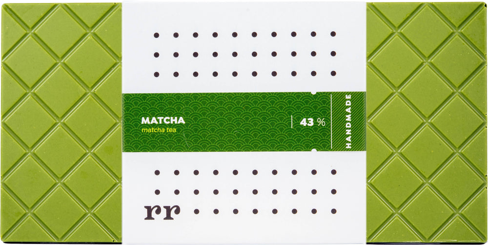 Bílá čokoláda 43% s Matcha čajem - Forra