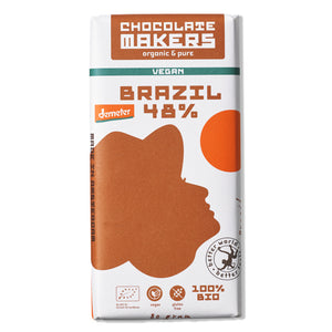 Veganská „mléčná“ čokoláda 48% Brazílie Demeter BIO - Chocolate Makers