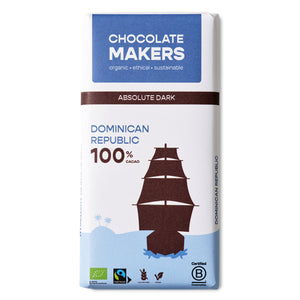 Hořká čokoláda 100% Dominican Republic BIO - Chocolate Makers