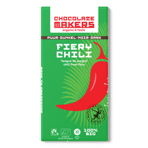 Hořká čokoláda 59% s chilli Fiery Chili BIO - Chocolate Makers