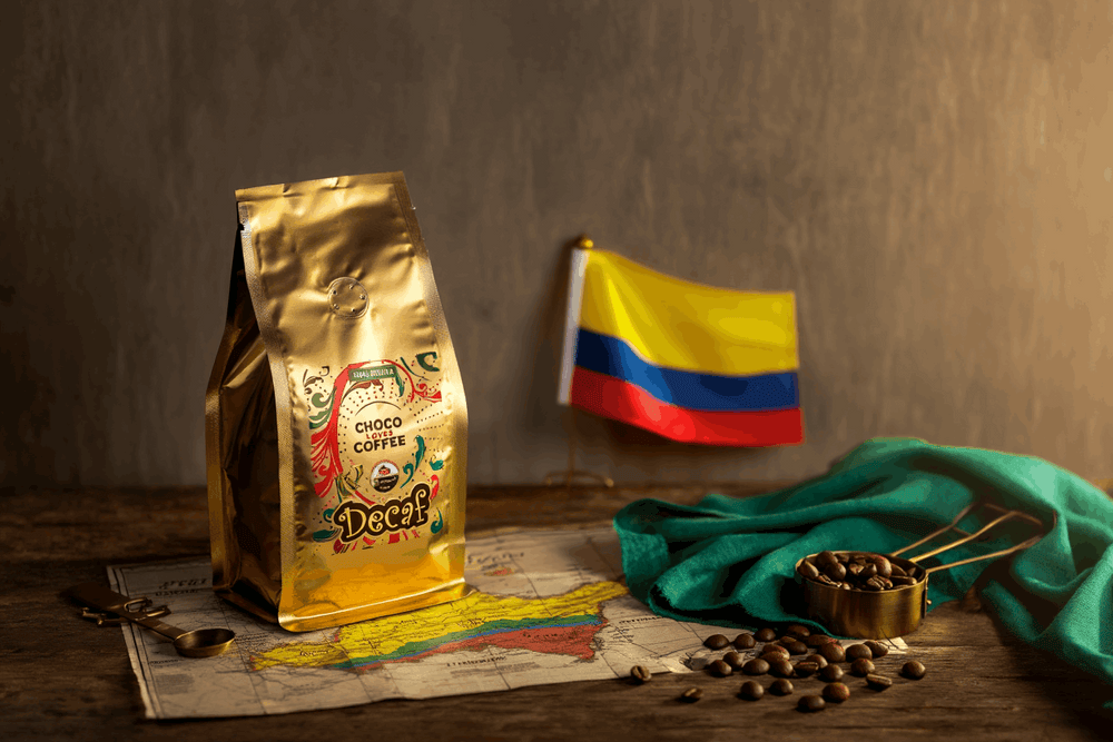 Decaf Columbia - Swiss Water Decaf, bezkofeinová zrnková káva