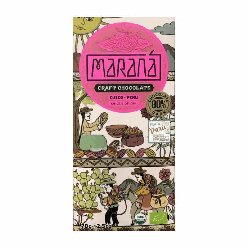 Hořká čokoláda 80% Cusco Peru BIO - Maraná