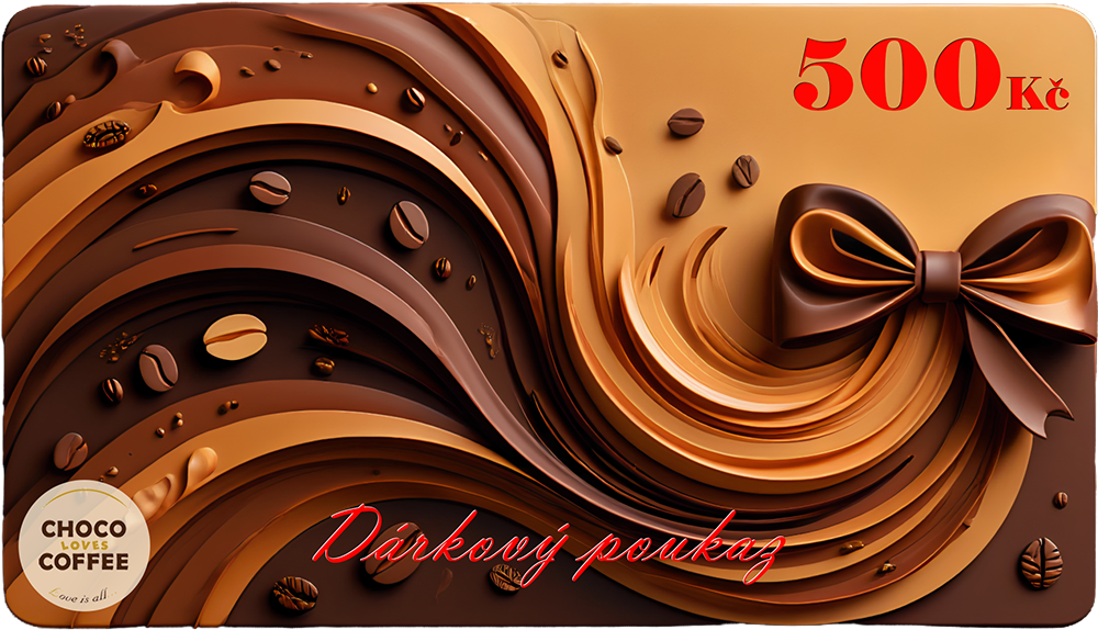 Choco Loves Coffee - Dárkový poukaz 500 Kč