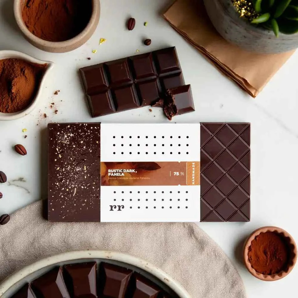 Hořká čokoláda 75% slazená panelou - Forra