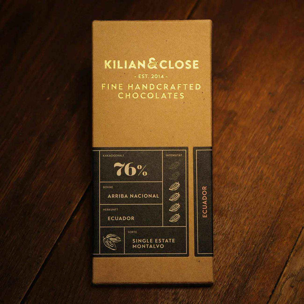 Hořká čokoláda 76% Ekvádor BIO - Kilian & Close