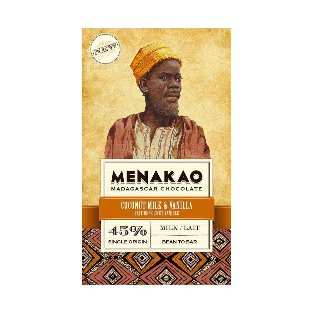 Vysokoprocentní mléčná čokoláda 45% s kokosovým mlékem a vanilkou - Menakao
