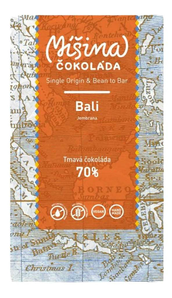 Hořká čokoláda 70% Bali - Míšina čokoláda