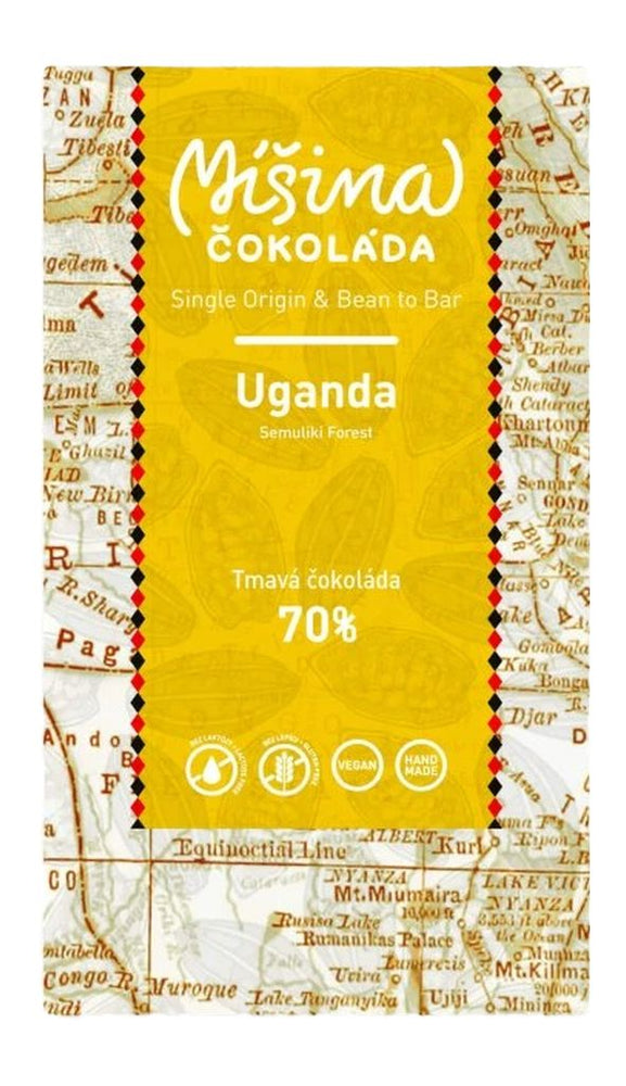 Hořká čokoláda 70% Uganda - Míšina čokoláda