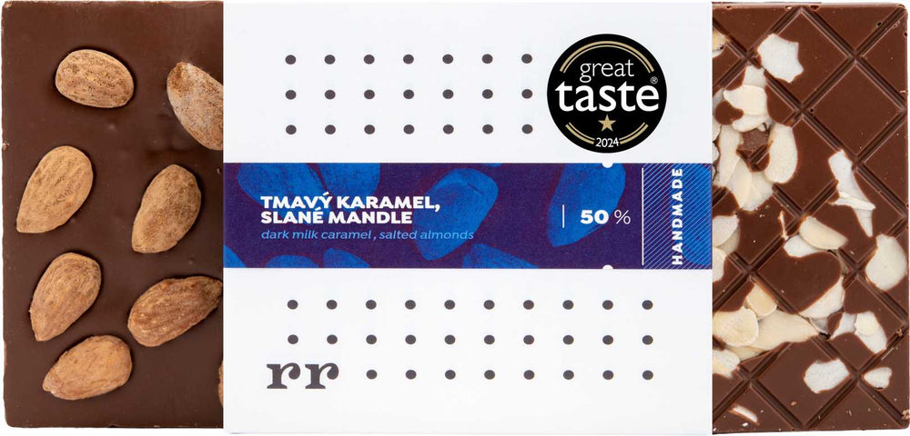 Mléčná čokoláda 50% s mandlemí - Forra