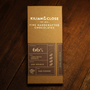 Vysokoprocentní mléčná čokoláda 66% BIO - Kilian & Close