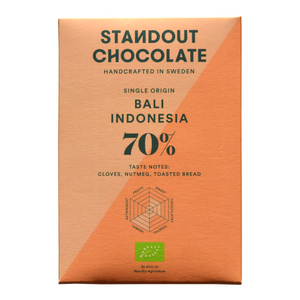 Hořká čokoláda 70% Bali Indonesia BIO - Standout Chocolate