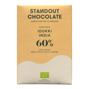 Vysokoprocentní mléčná čokoláda 60% Idukki India BIO - Standout Chocolate