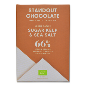 Hořká čokoláda 66% s mořskou řasou a mořskou solí BIO - Standout Chocolate