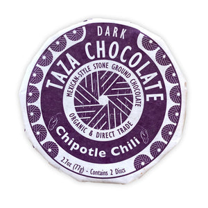 Hořká čokoláda 50% s čipotle chilli BIO - Taza Chocolate