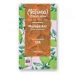 Míšina čokoláda Madagaskar 50% s mandarinkami. Vysokoprocentní mléčná čokoláda s ovocnou chutí.