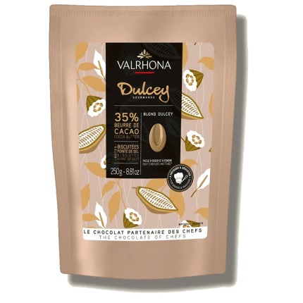 Balení čokolády Valrhona Dulcey 250 g