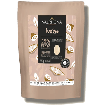 Balení bílé čokolády Valrhona Ivoire 35 %