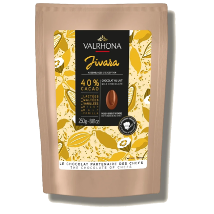 Sáček mléčné čokolády Valrhona Jivara 40% kakaa