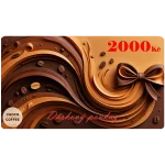 Dárkový poukaz 2000 Kč s motivem kávy a čokolády